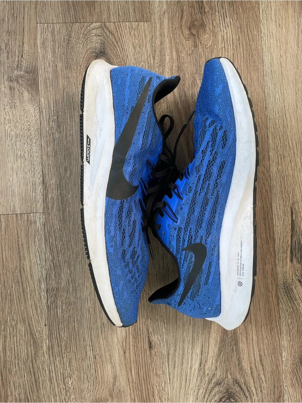 Men Size 11 Nike Air Zoom Pegasus 36 Racer Blue Running Shoes